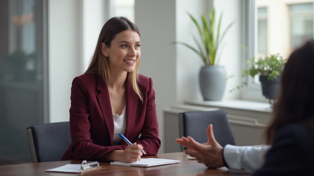 Лидер проводит встречу с командой в офисе